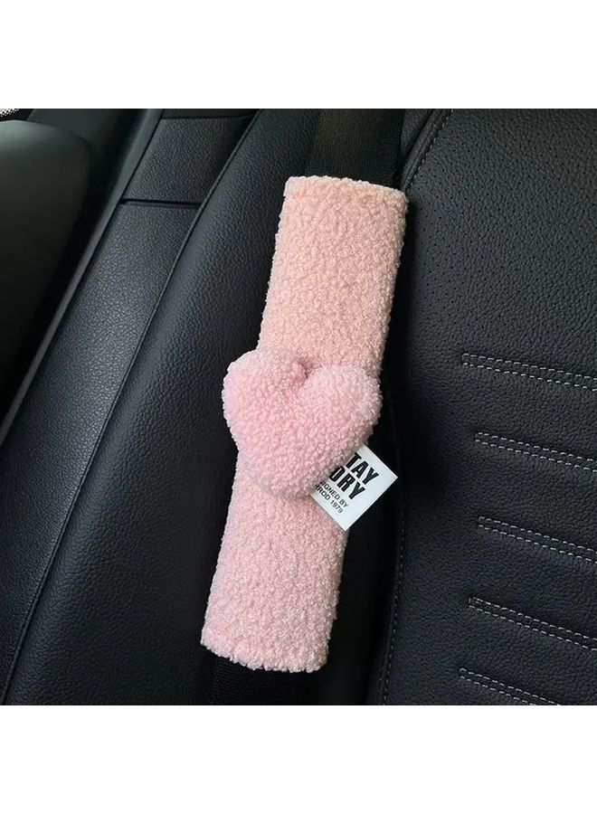 Black Car Seat Belt Covers Soft Anti Slip Shoulder Pads Set Of 2 For Most Vehicles - Image 4